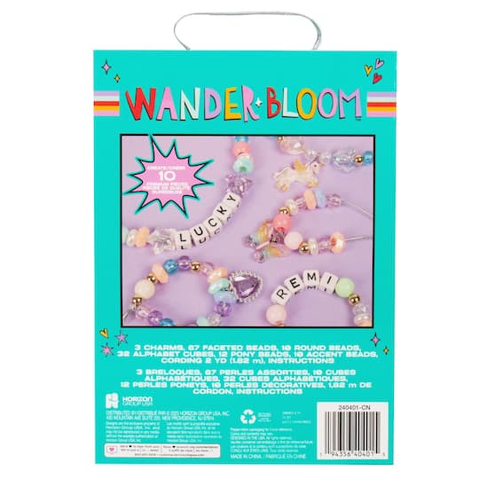 WanderBloom Alphabet Charm Jewelry